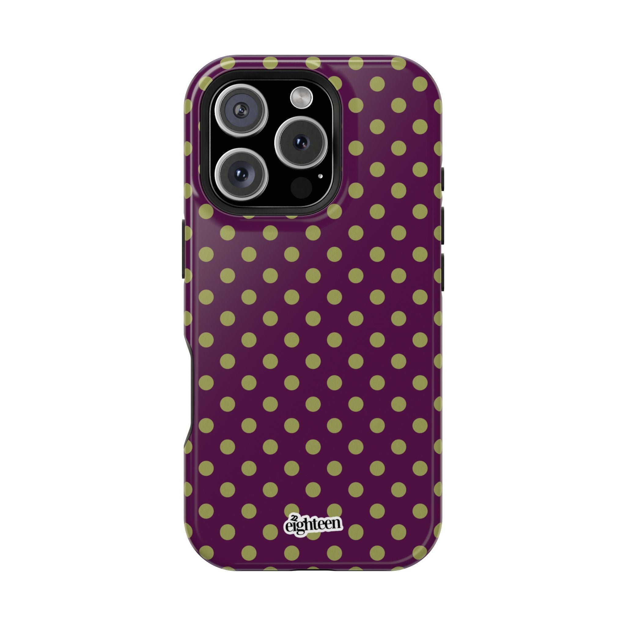 Deep Burgundy & Acacia Dot Theory MagSafe Phone Case