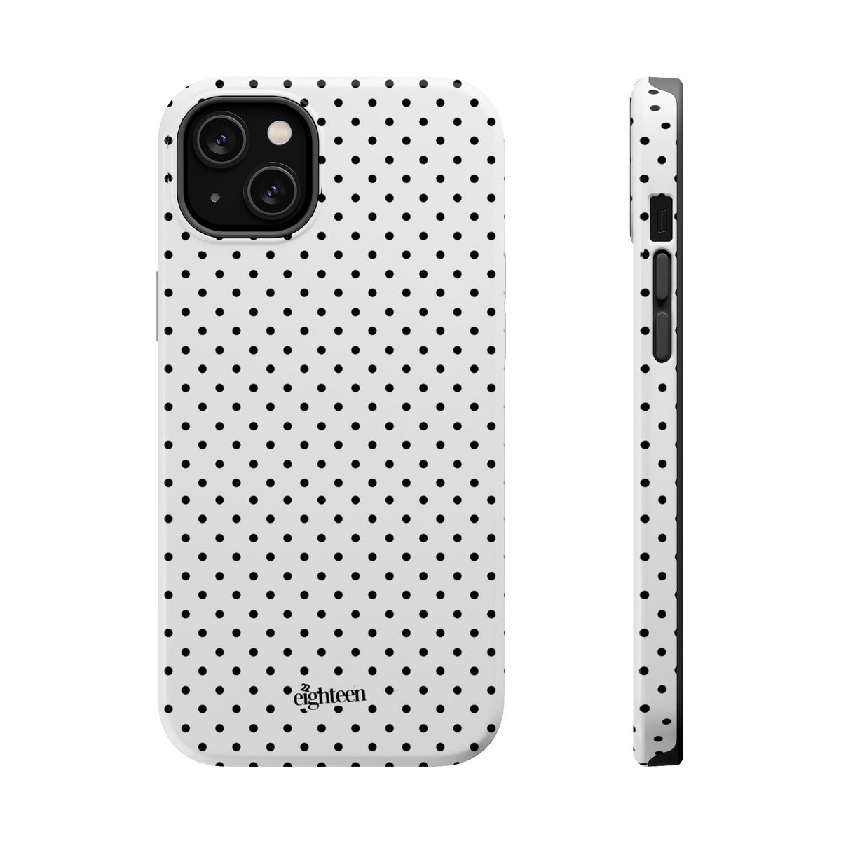 White Dotty MagSafe Phone Case