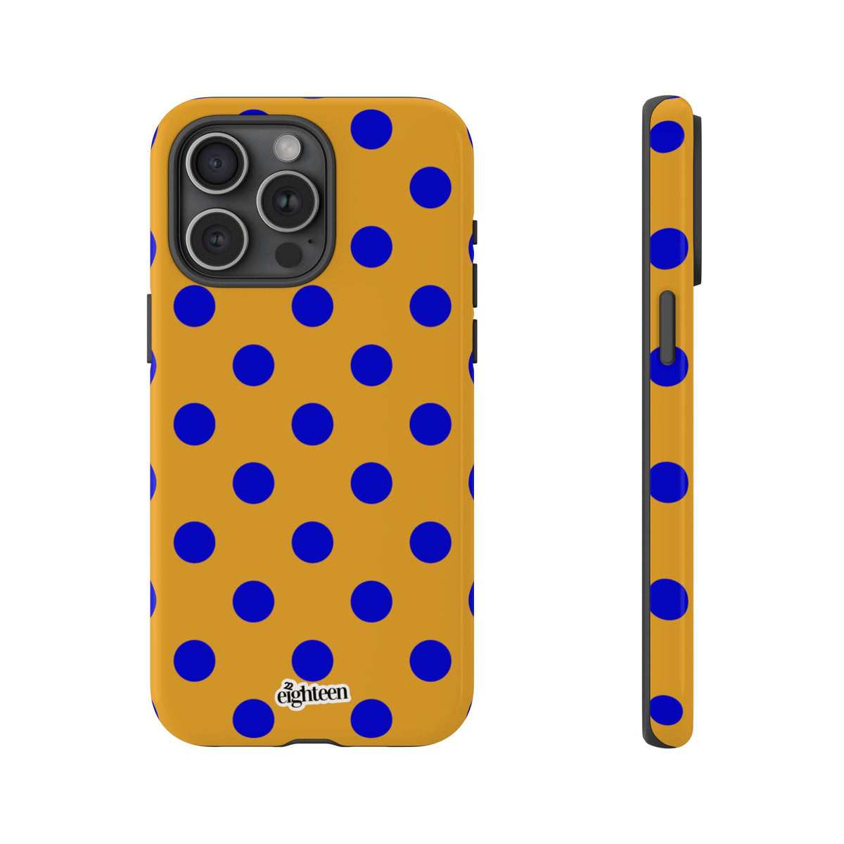 Royal Blue & Gold Dot Theory Phone Case