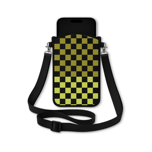 Split the Check Crossbody Phone Sleeve