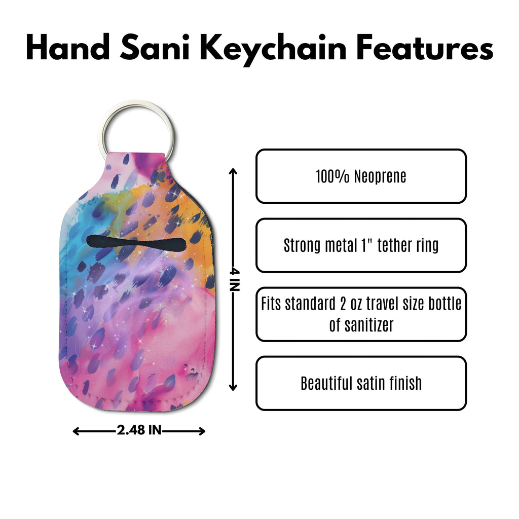Nebula Glow Sanitizer Keychain