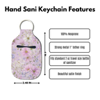 Lilac Whisper Hand Sanitizer Keychain