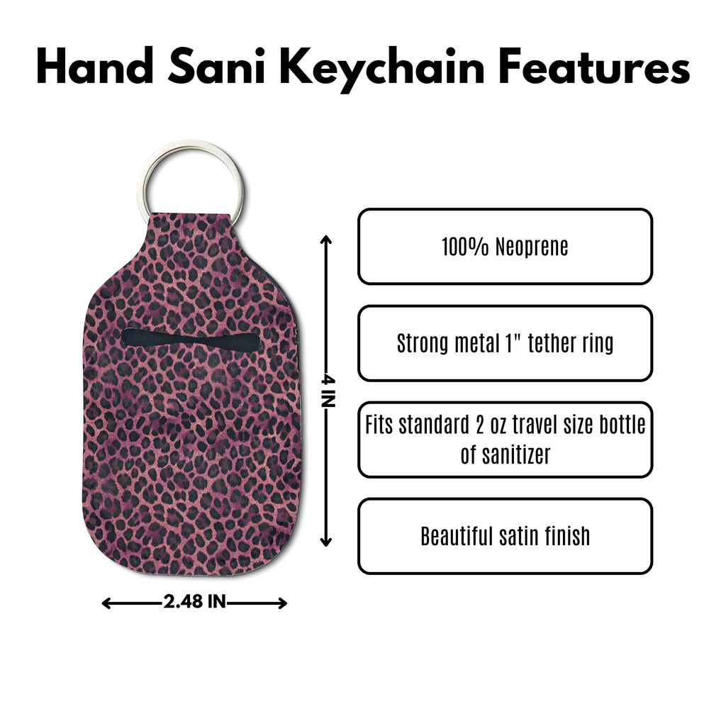 Midnight Plum Sanitizer Keychain