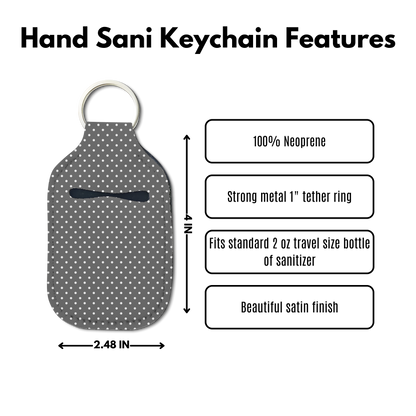 Dotty Hand Sanitizer Keychain