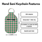 Houndstooth Hand Sanitizer Keychain