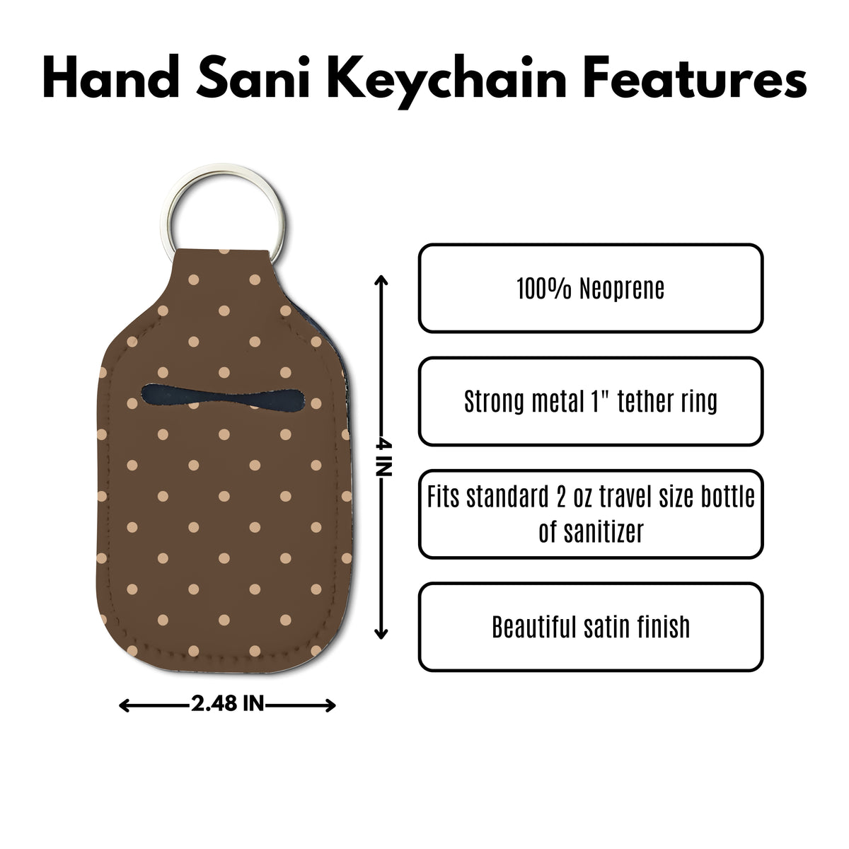 Dot Theory: Brownie Sanitizer Keychain