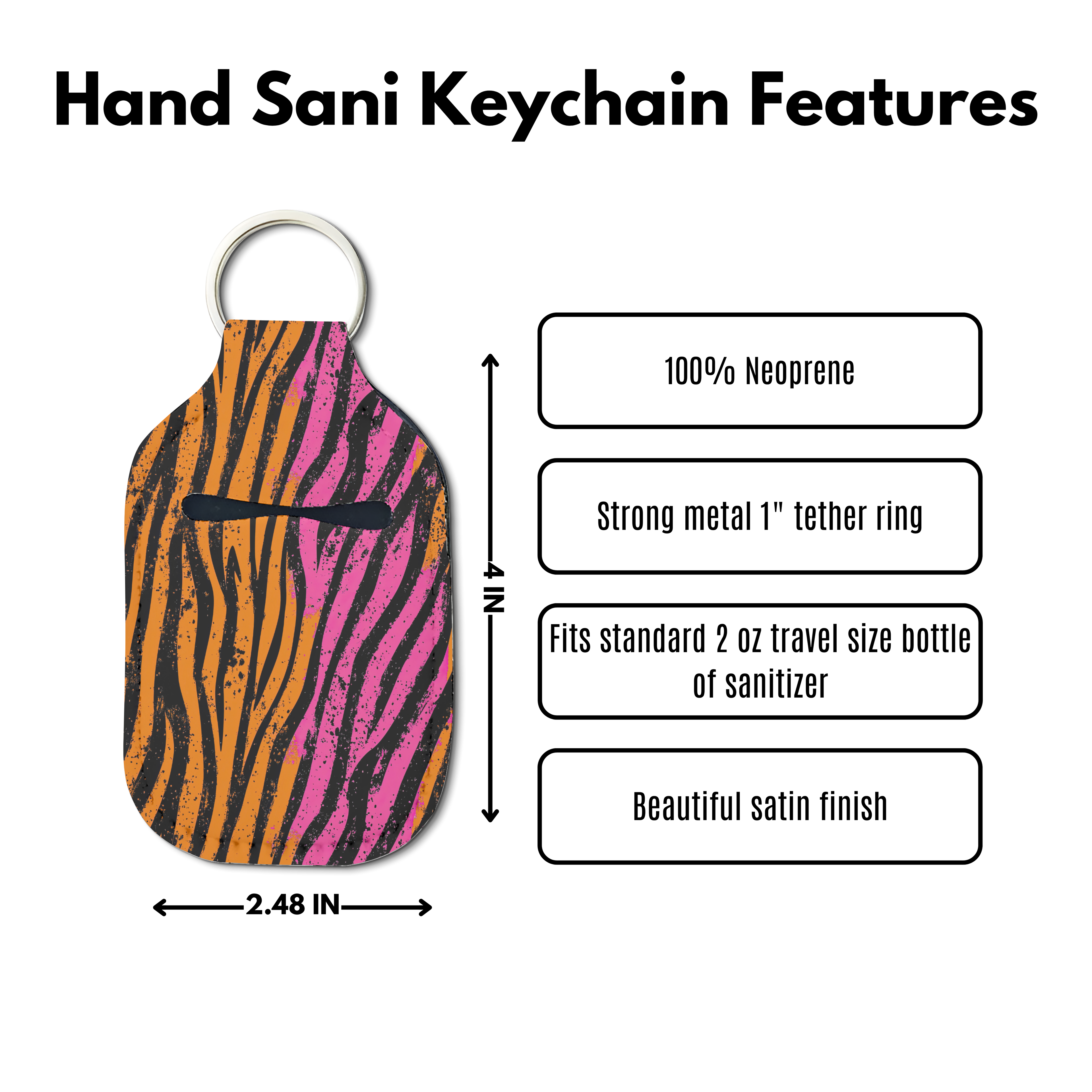 Wild Heat Hand Sanitizer Keychain