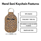 Lux Leopard Sanitizer Keychain
