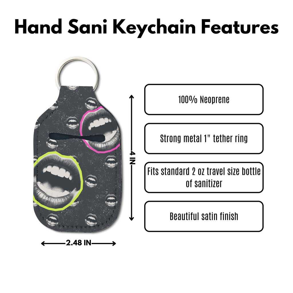 Lip Service Hand Sanitizer Keychain