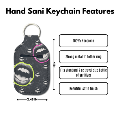 Lip Service Hand Sanitizer Keychain