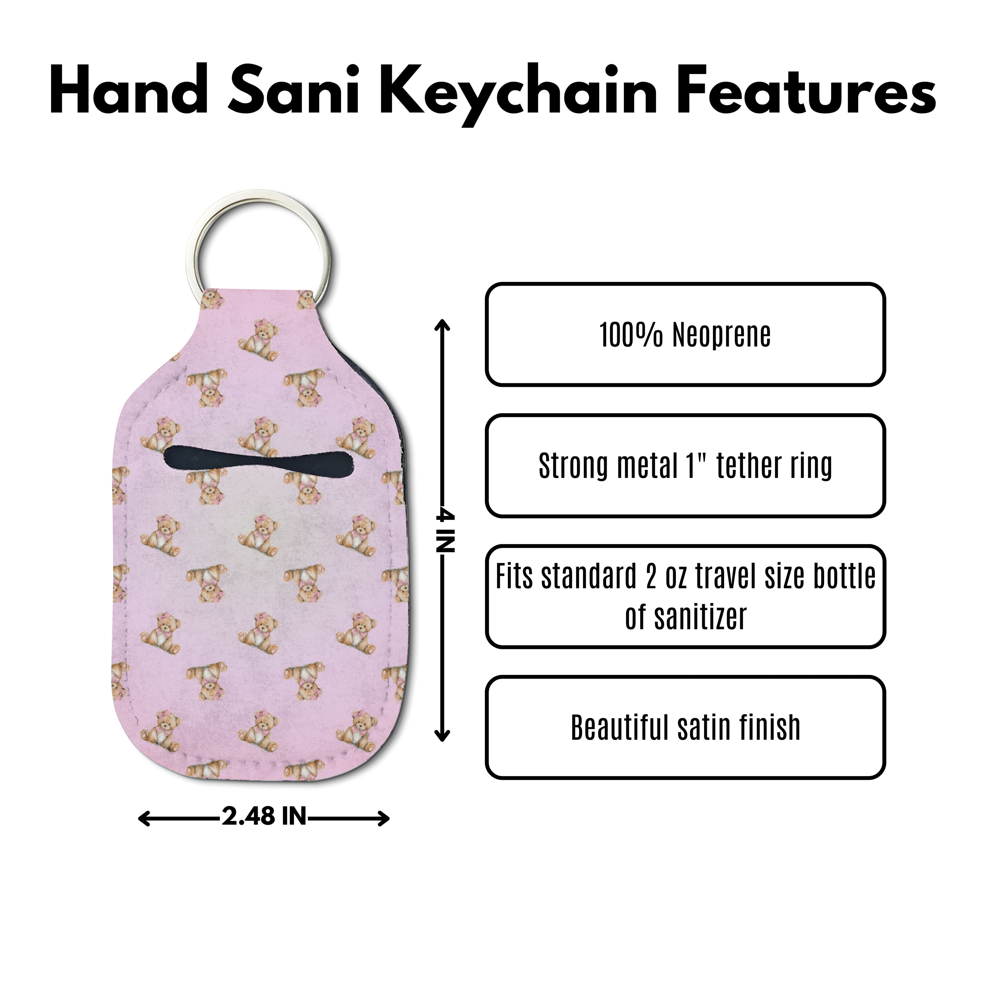 Velvet Sugar Sanitizer Keychain