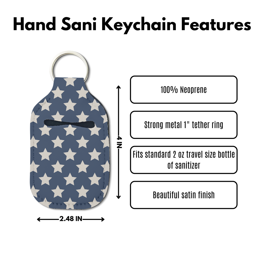 Country Star Hand Sanitizer Keychain