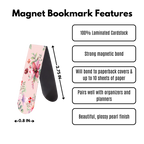 Dainty Floral Magnetic Bookmark 3-PK