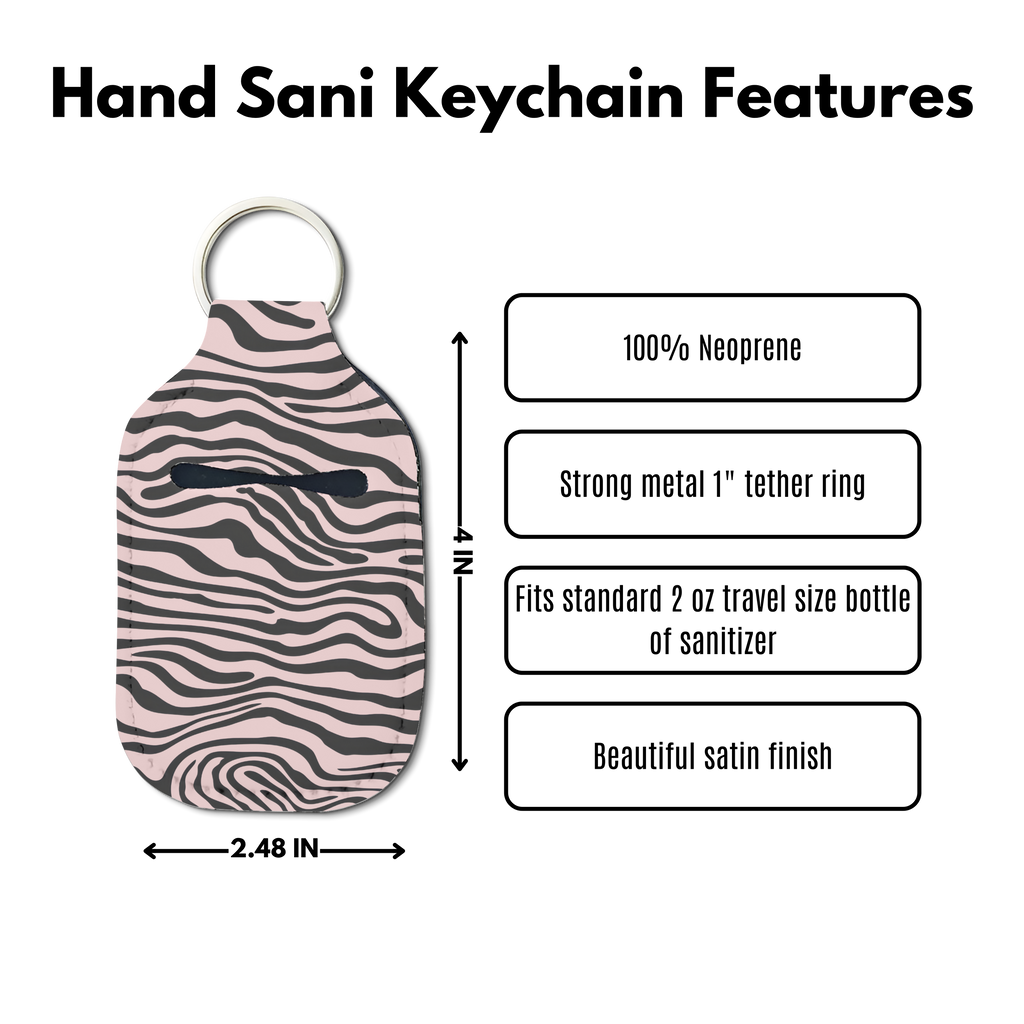 Saharan Stripe Sanitizer Keychain