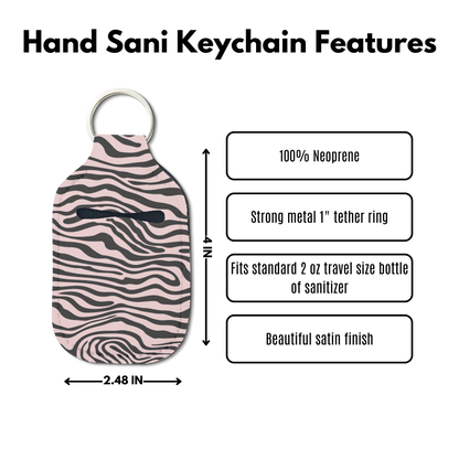 Saharan Stripe Sanitizer Keychain