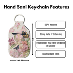 Vintage Bloom Hand Sanitizer Keychain