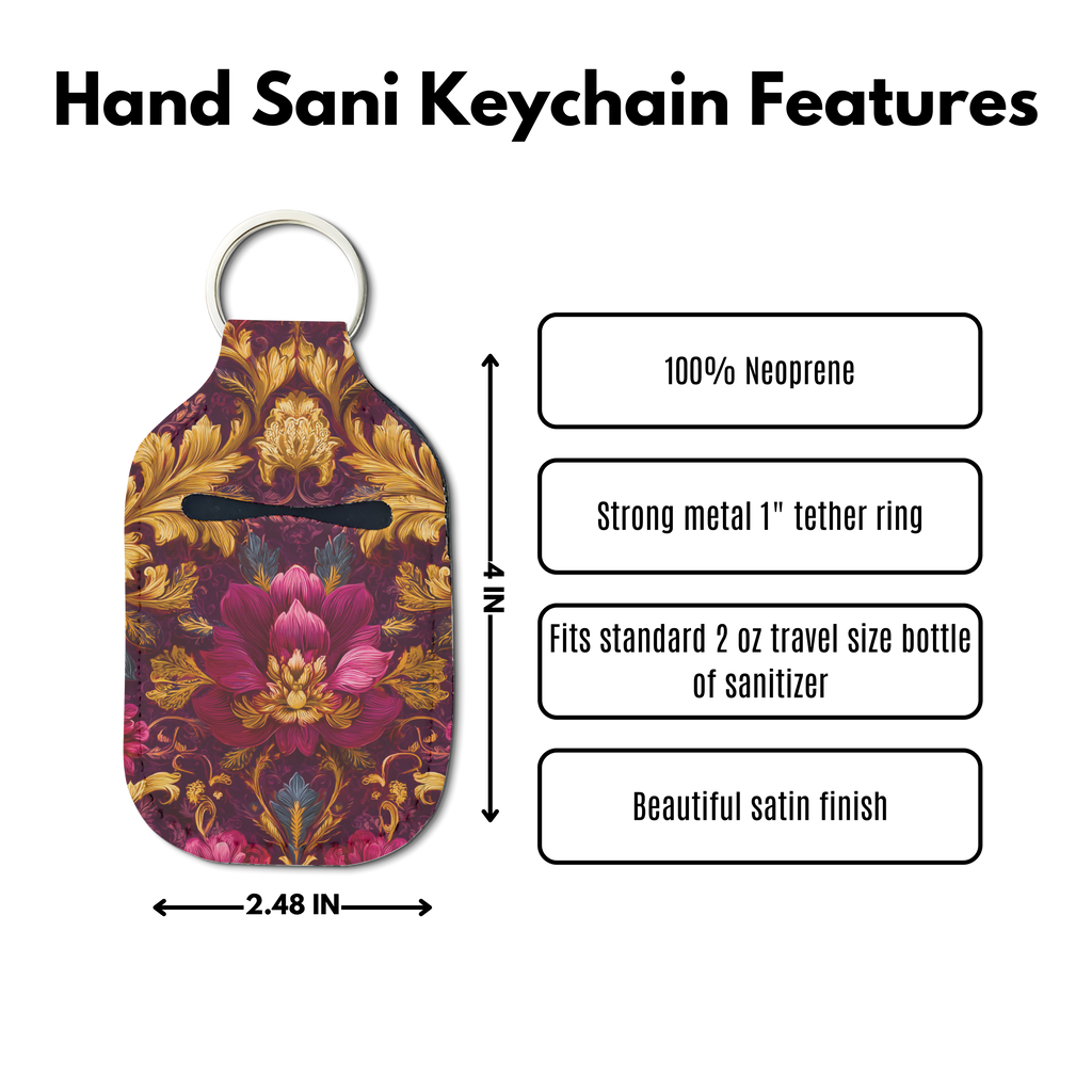 Gilded Dreams Hand Sanitizer Keychain