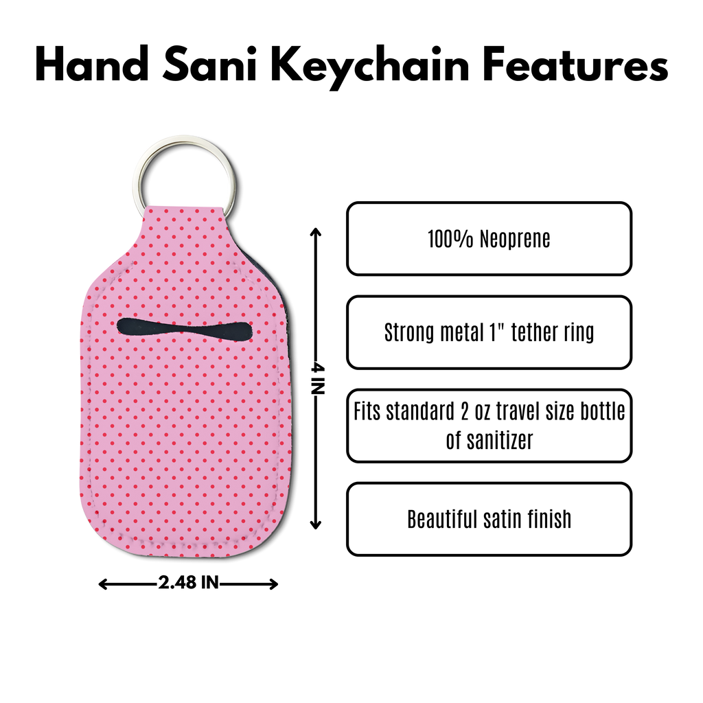 Love Dotty Sanitizer Keychain