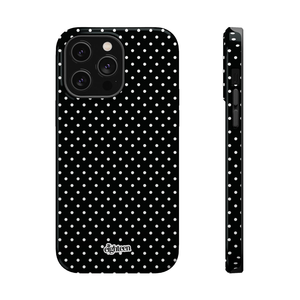Black Dotty MagSafe Phone Case