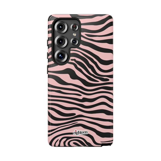 Pink Saharan Stripe Tough Phone Case