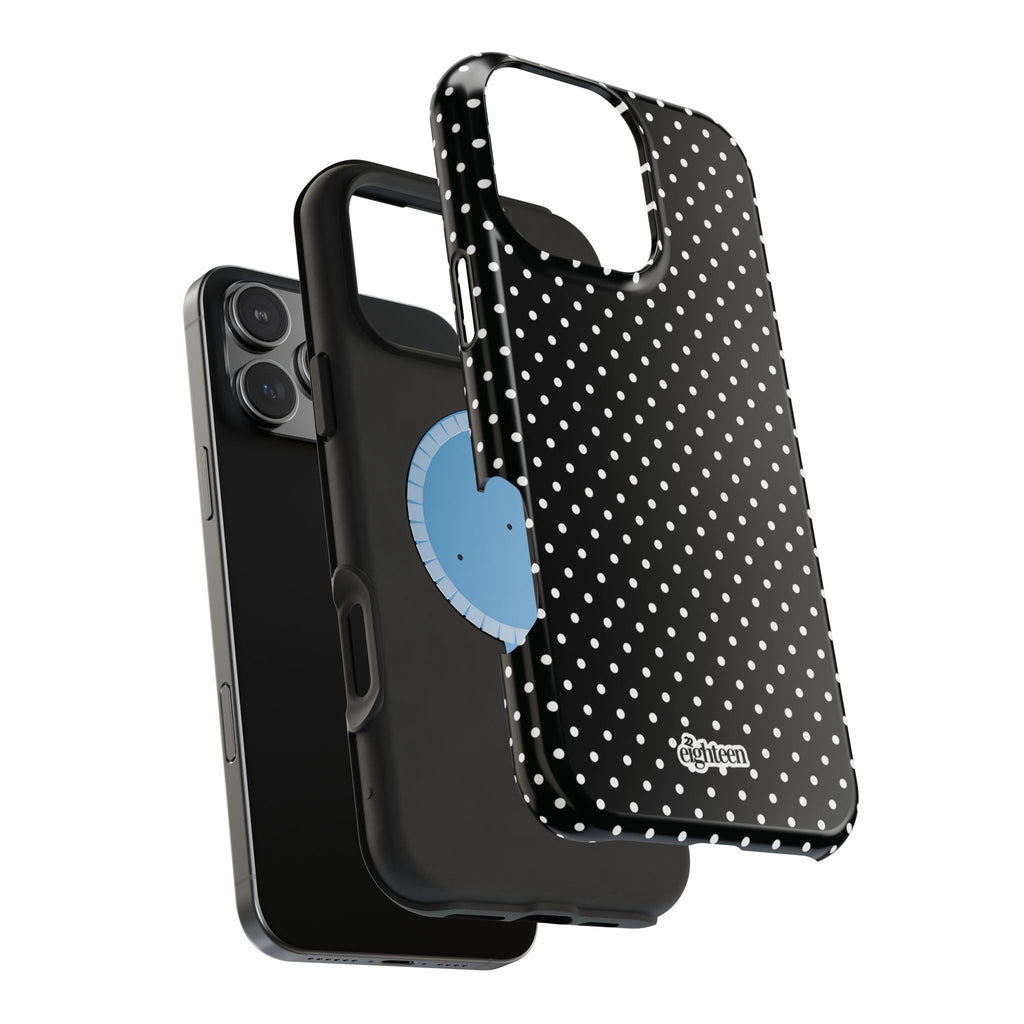 Black Dotty MagSafe Phone Case