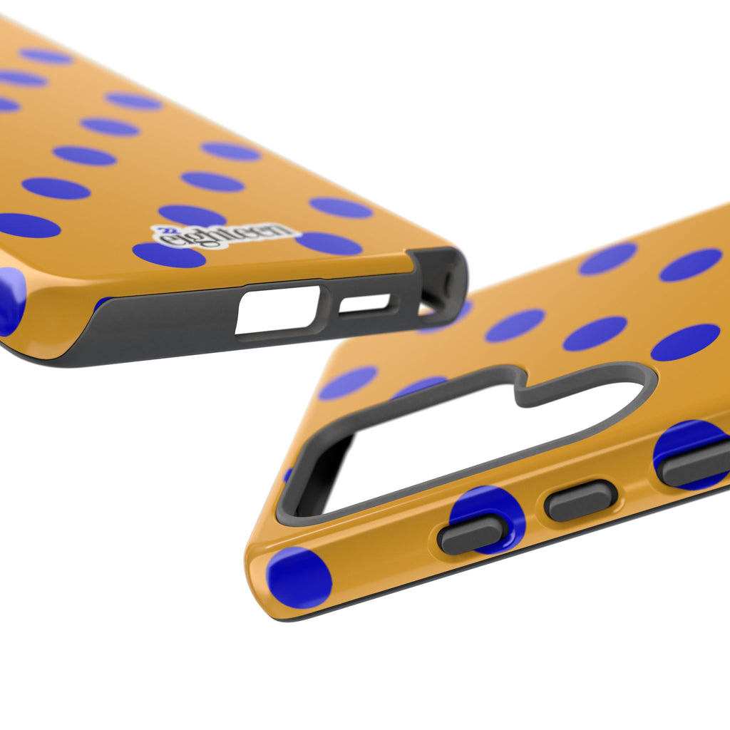 Royal Blue & Gold Dot Theory Tough Phone Case