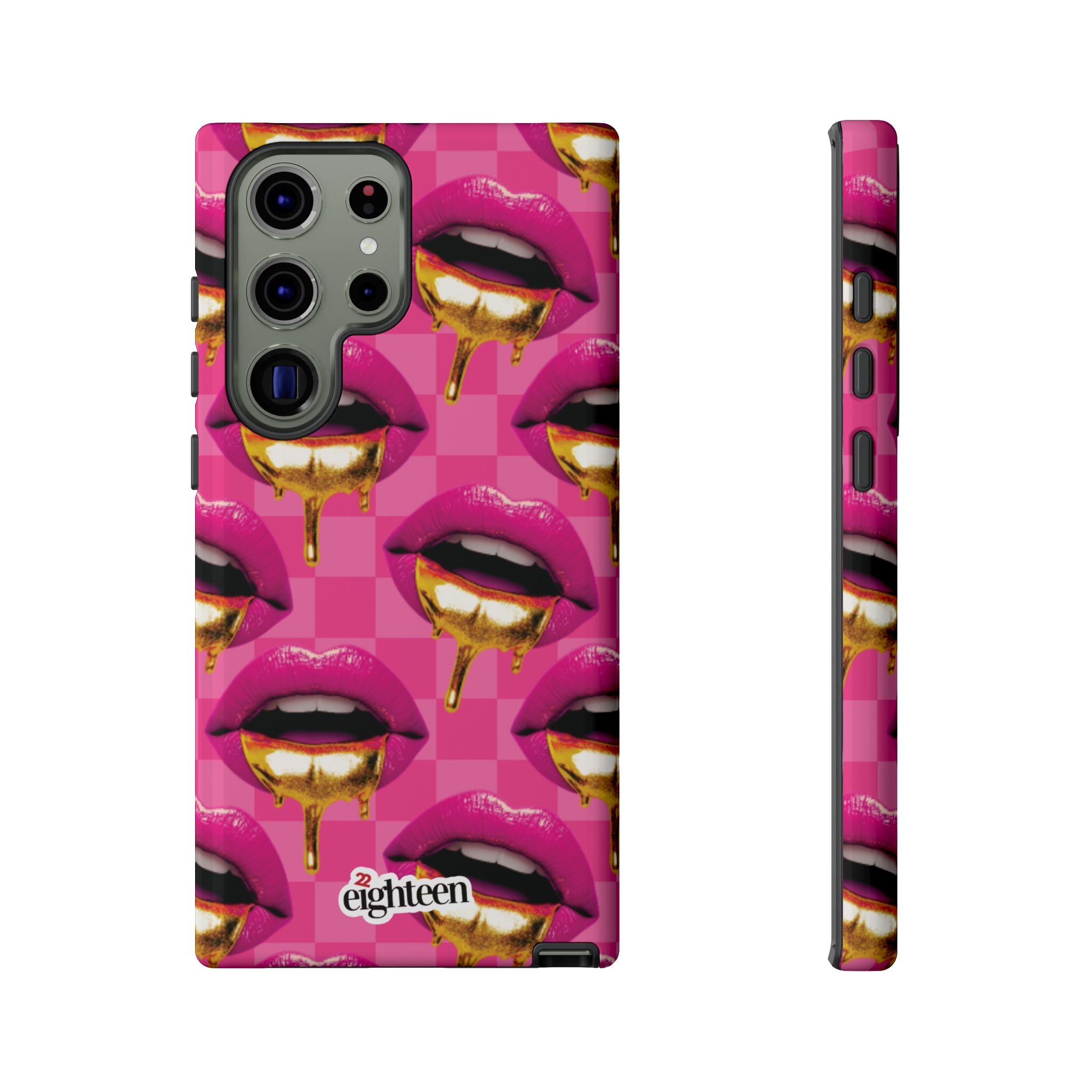 Pink Ms Pouty Tough Phone Case