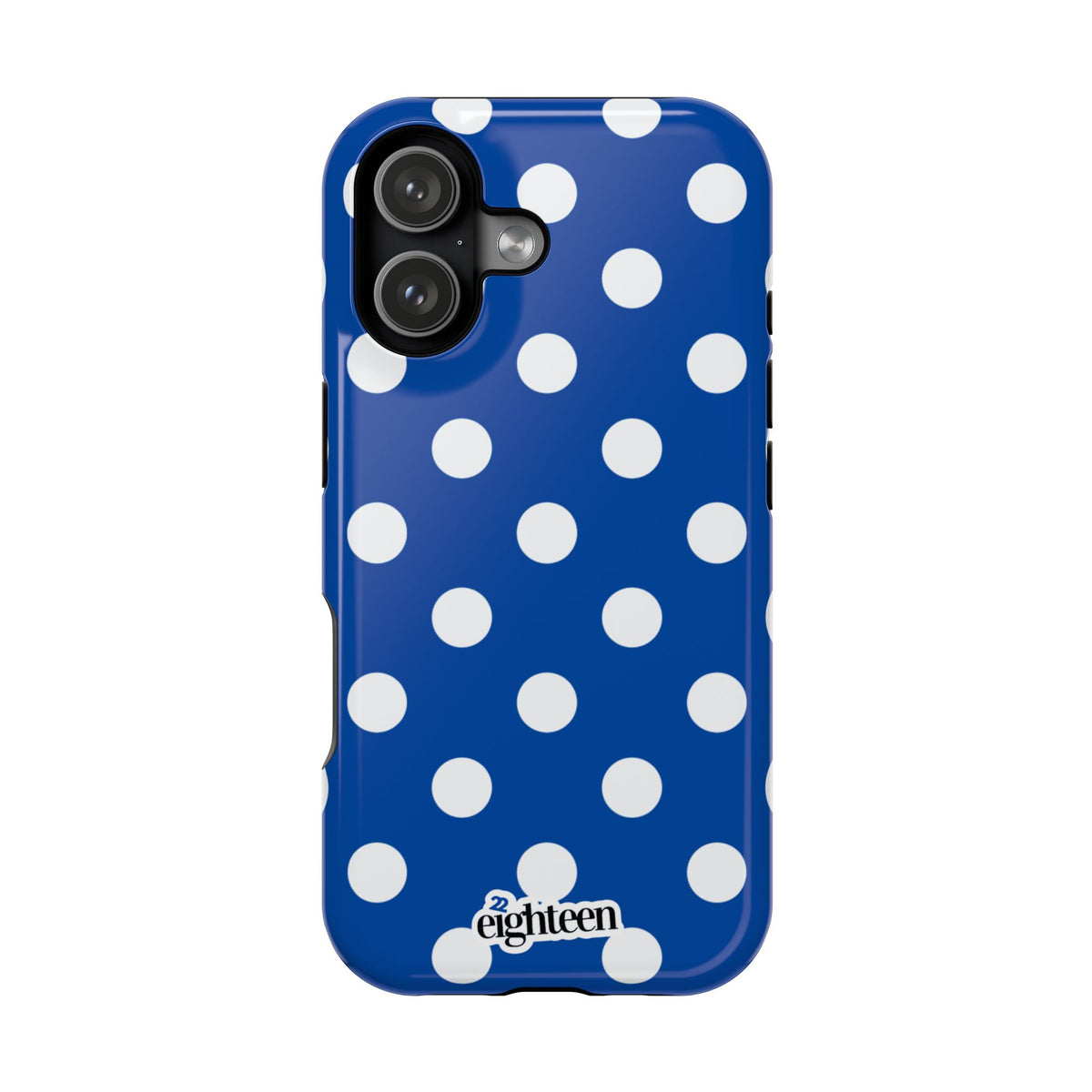 Royal Blue & White Dot Theory MagSafe Phone Case