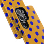 Royal Blue & Gold Dot Theory Tough Phone Case