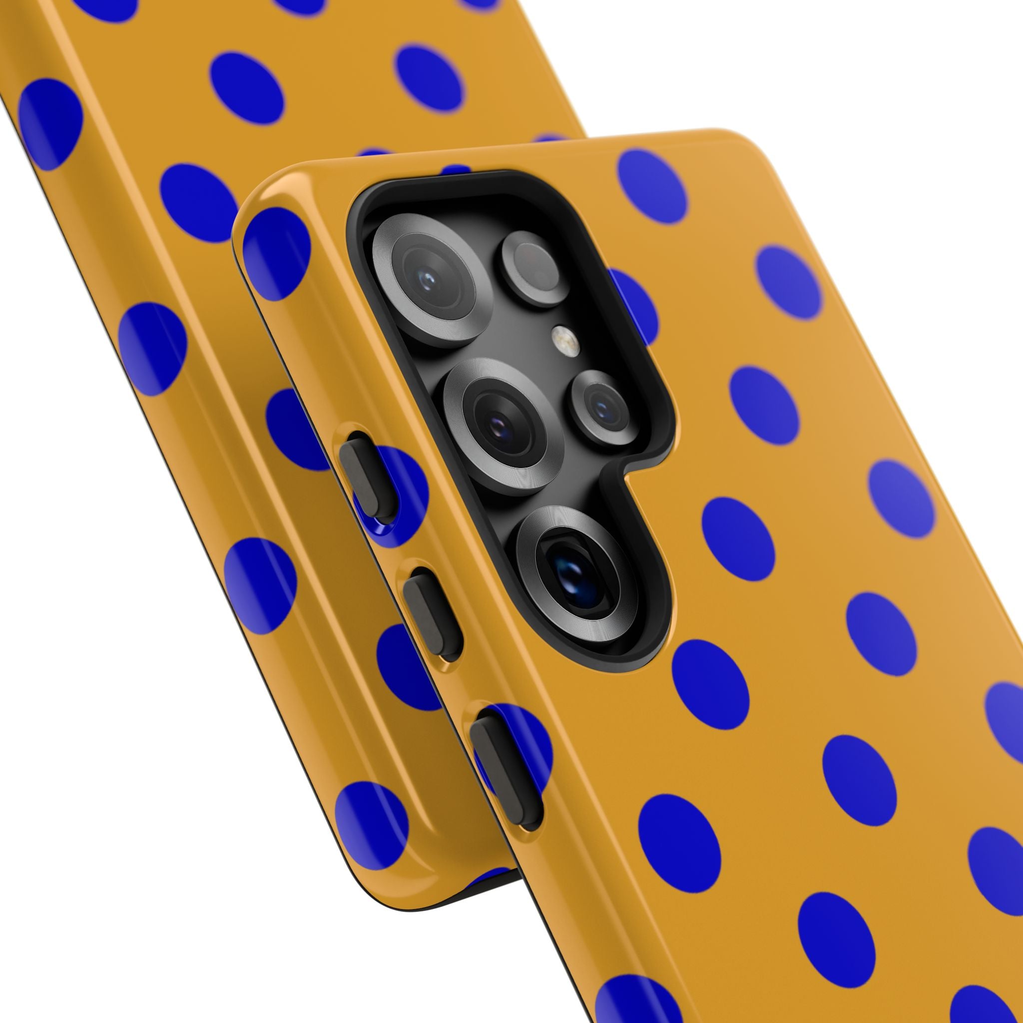 Royal Blue & Gold Dot Theory Tough Phone Case