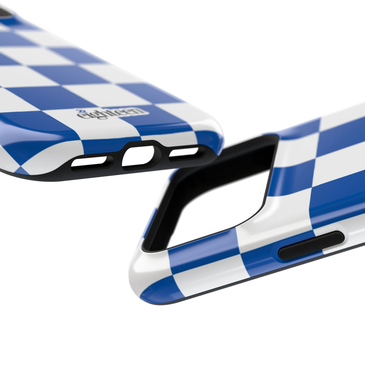 Royal Blue & White Check, Please! MagSafe Phone Case