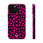 Black + Pink Poppy MagSafe Tough Case