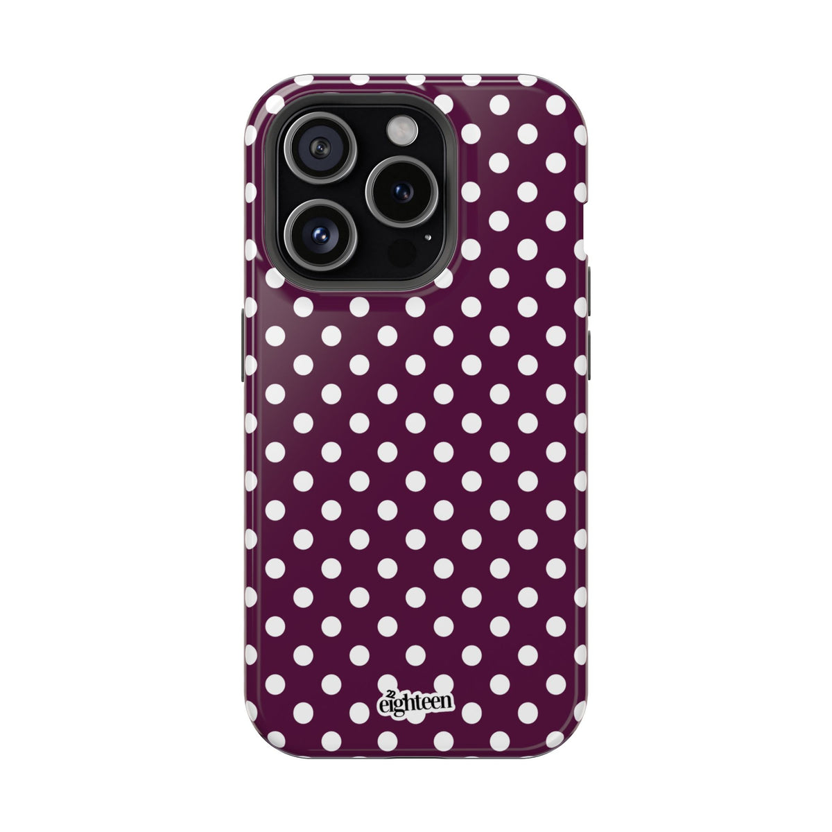 Maroon & White Dot Theory MagSafe Tough Case