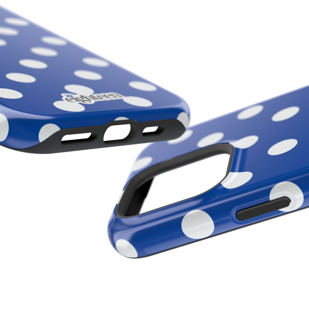 Royal Blue & White Dot Theory MagSafe Tough Case