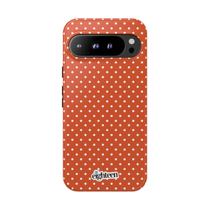 Harvest Orange Dotty Tough Phone Case