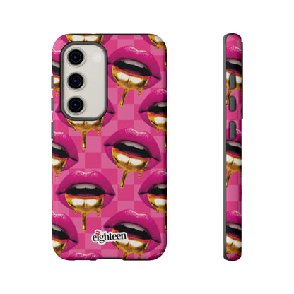 Pink Ms Pouty Tough Phone Case