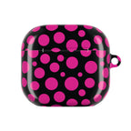 Black + Pink Poppy AirPods Case