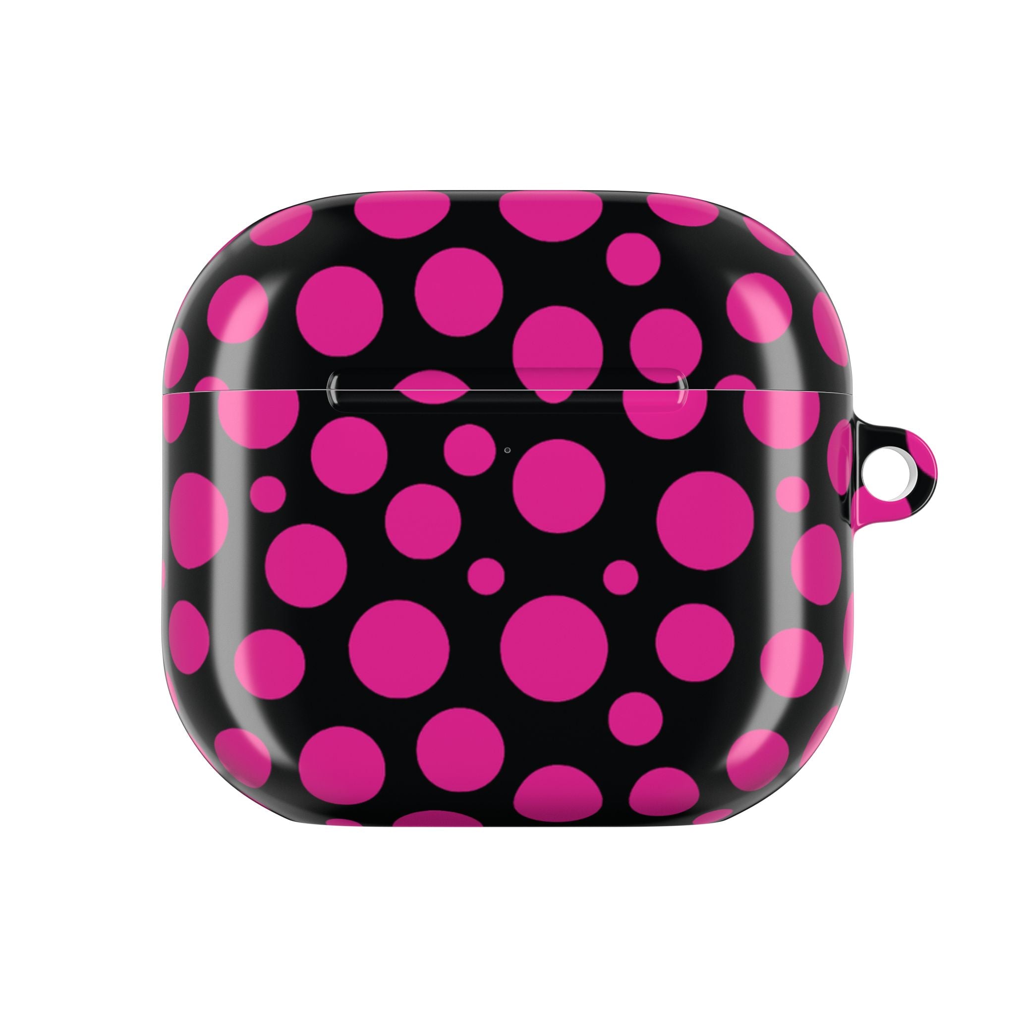 Black + Pink Poppy AirPods Case