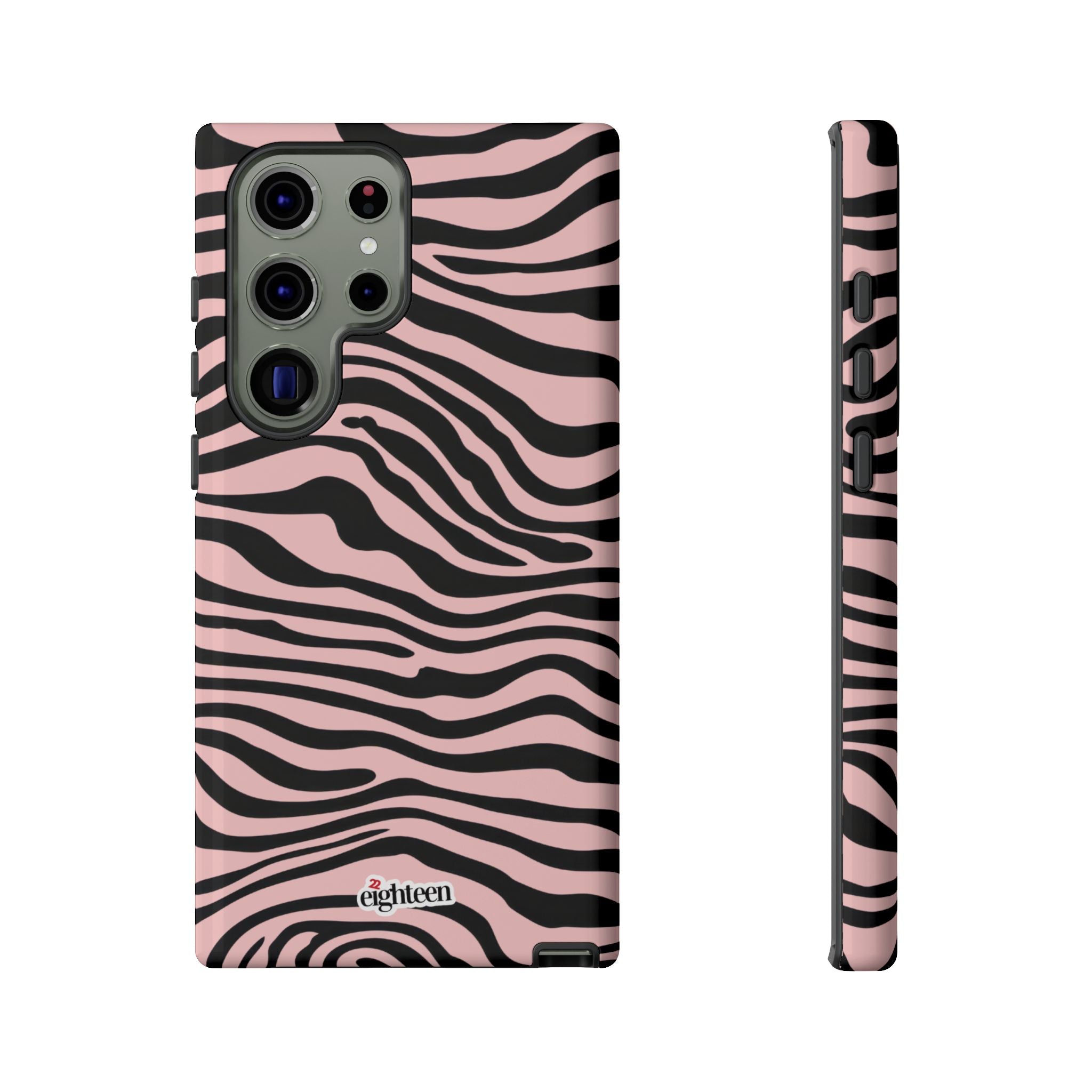 Pink Saharan Stripe Tough Phone Case