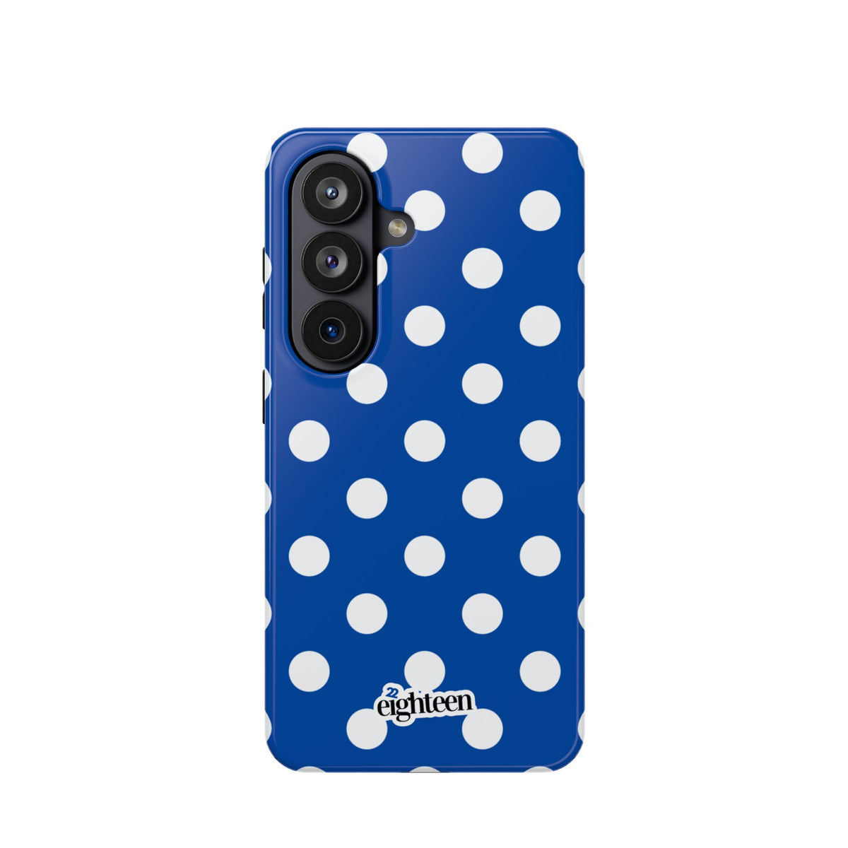 Royal Blue & White Dot Theory MagSafe Phone Case