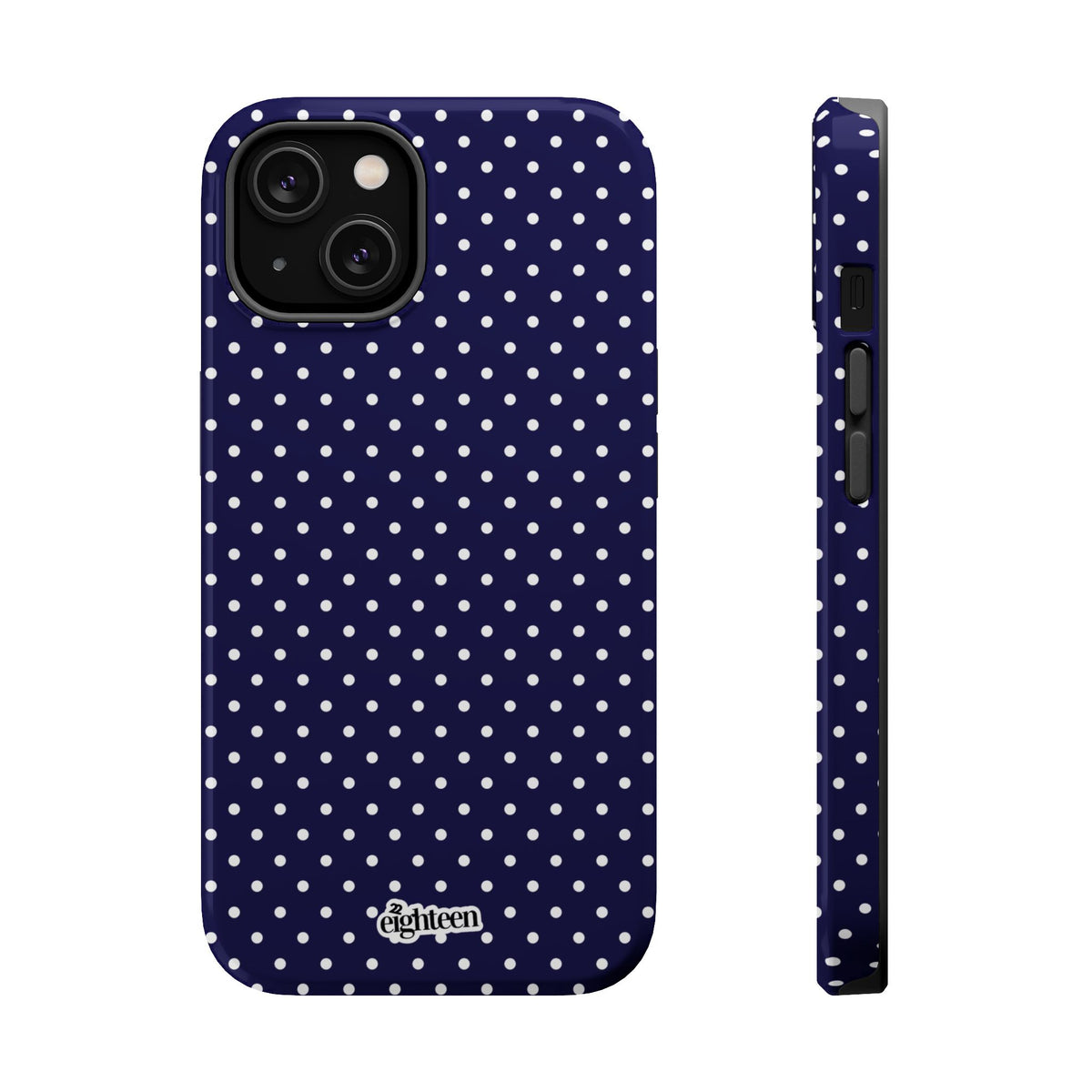 Deep Blue Dotty MagSafe Phone Case
