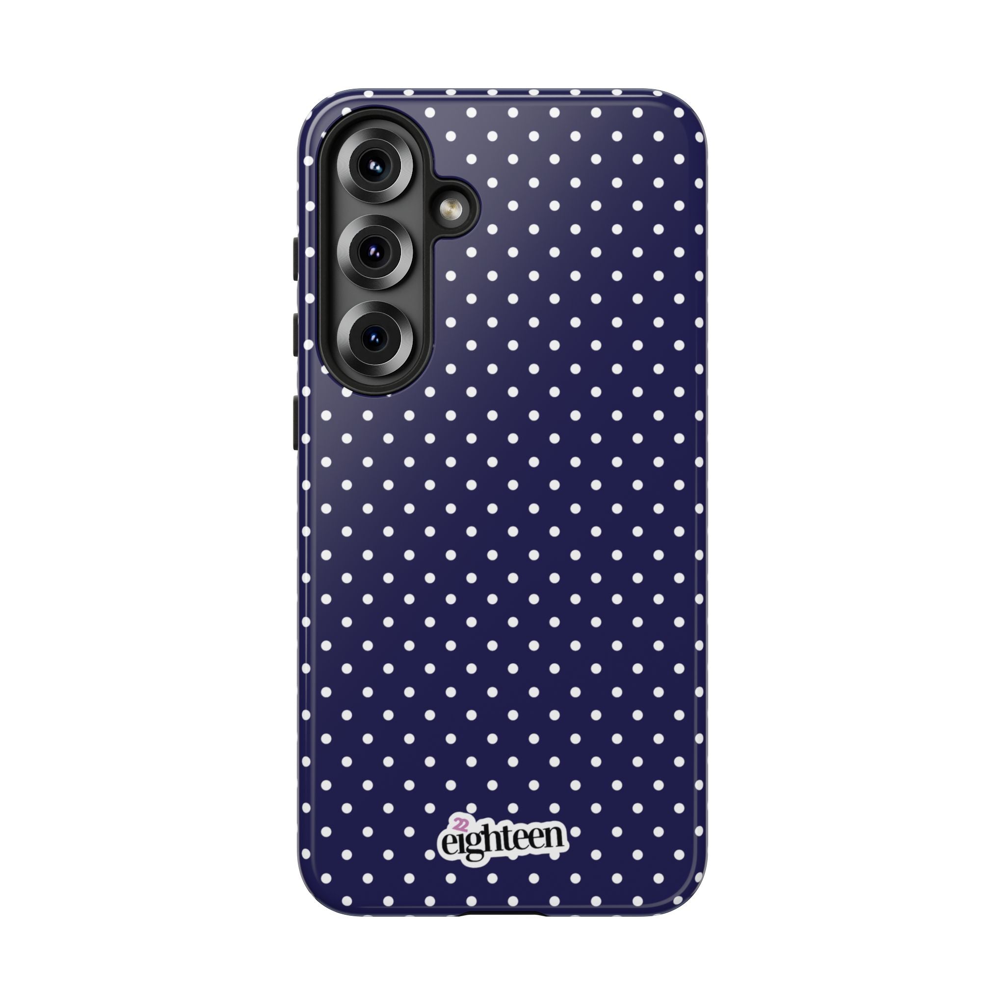 Deep Blue Dotty Tough Phone Case