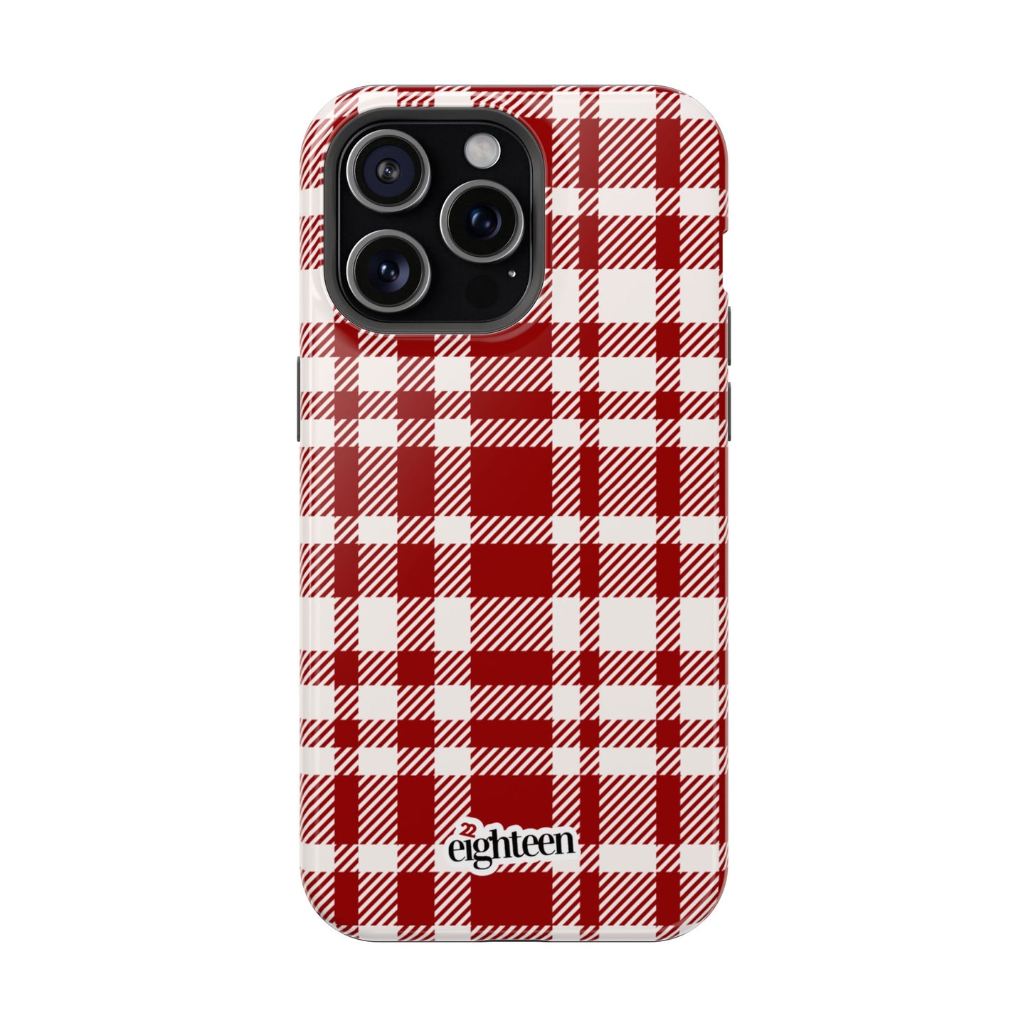 Crimson & Cream Sorority Plaid MagSafe Tough Case