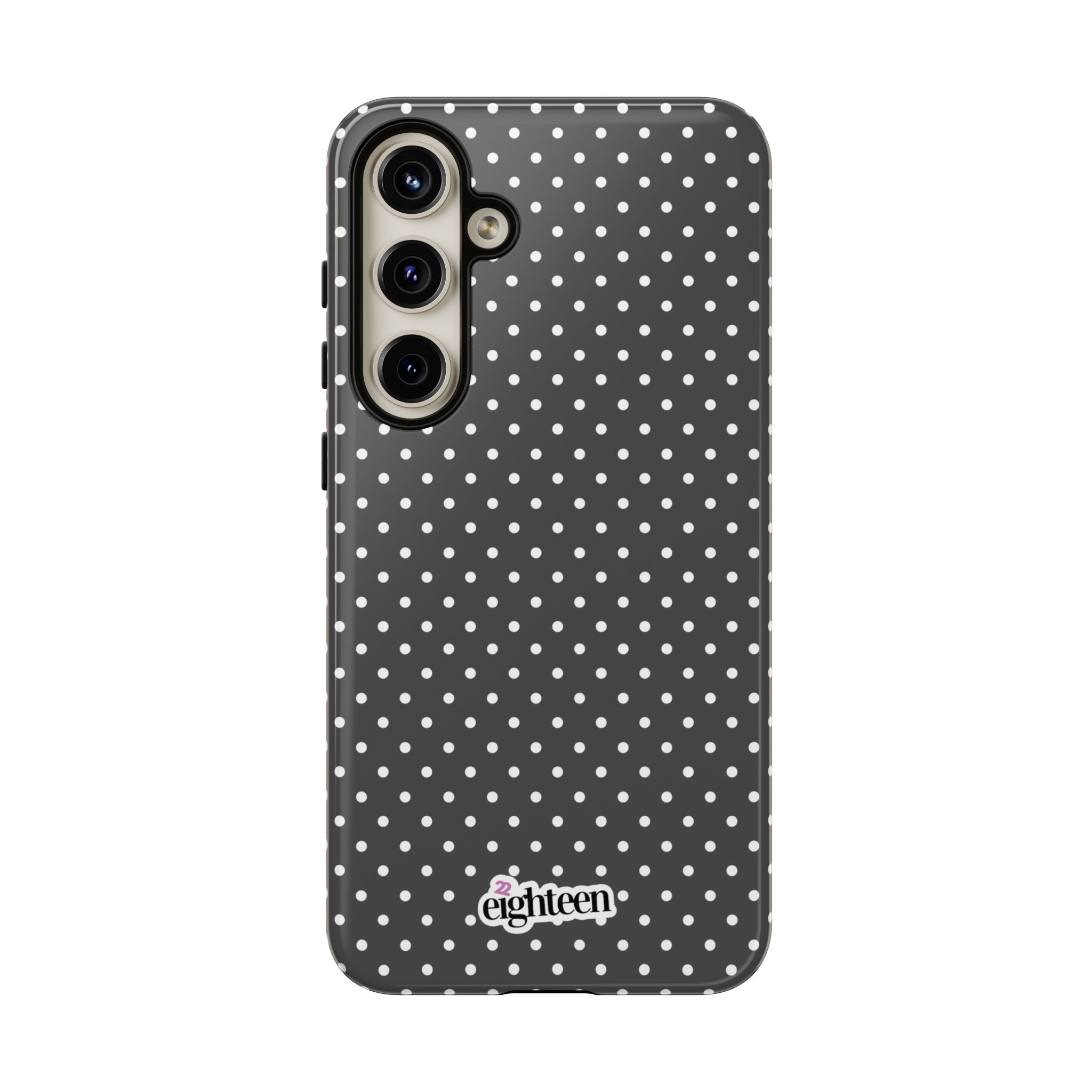 Charcoal Dotty Tough Phone Case