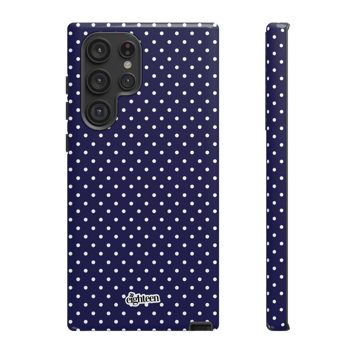 Deep Blue Dotty Phone Case
