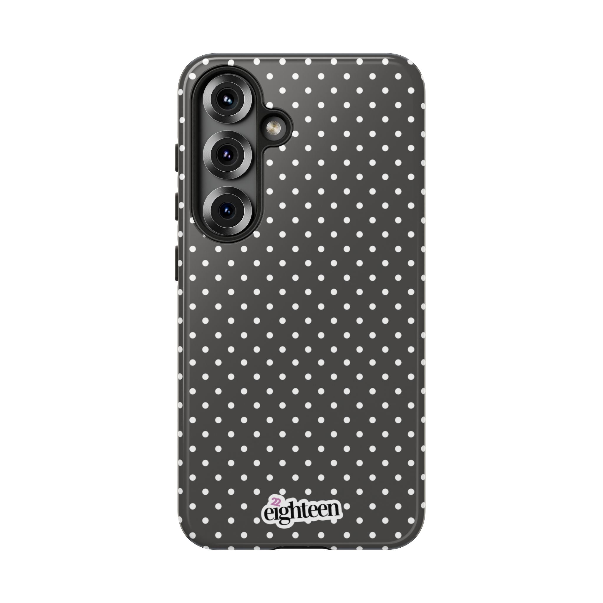 Charcoal Dotty Tough Phone Case