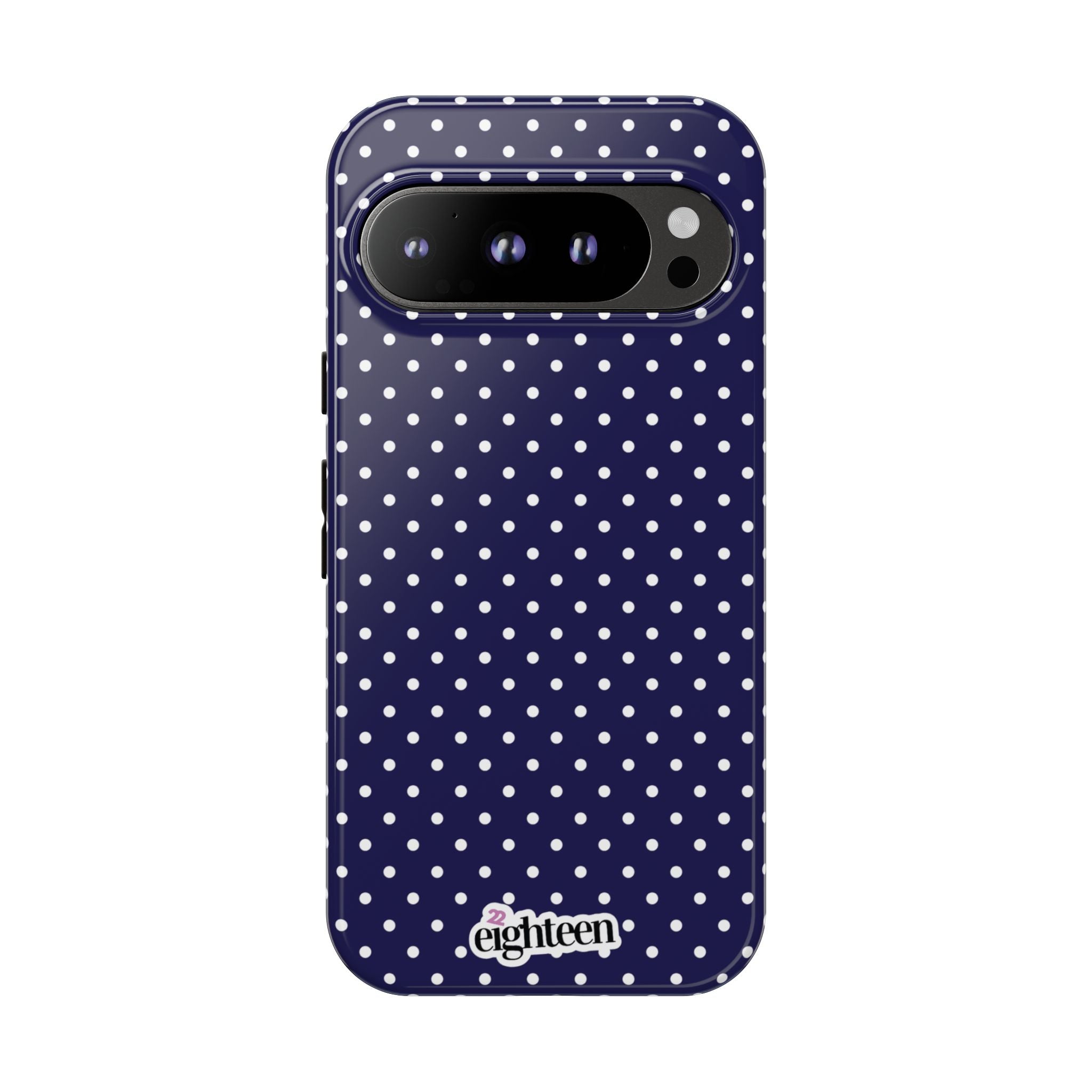 Deep Blue Dotty Tough Phone Case