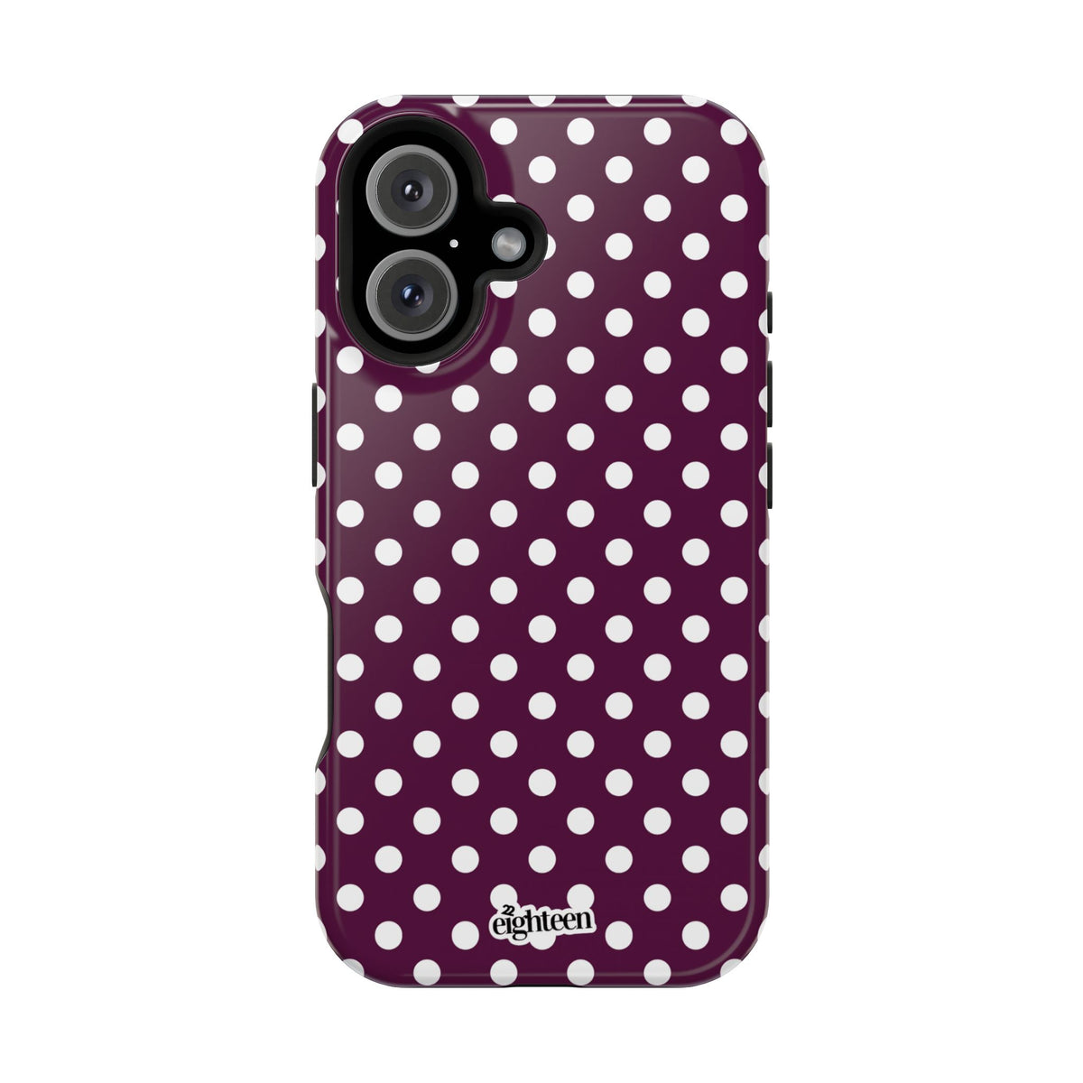 Maroon & White Dot Theory MagSafe Tough Case