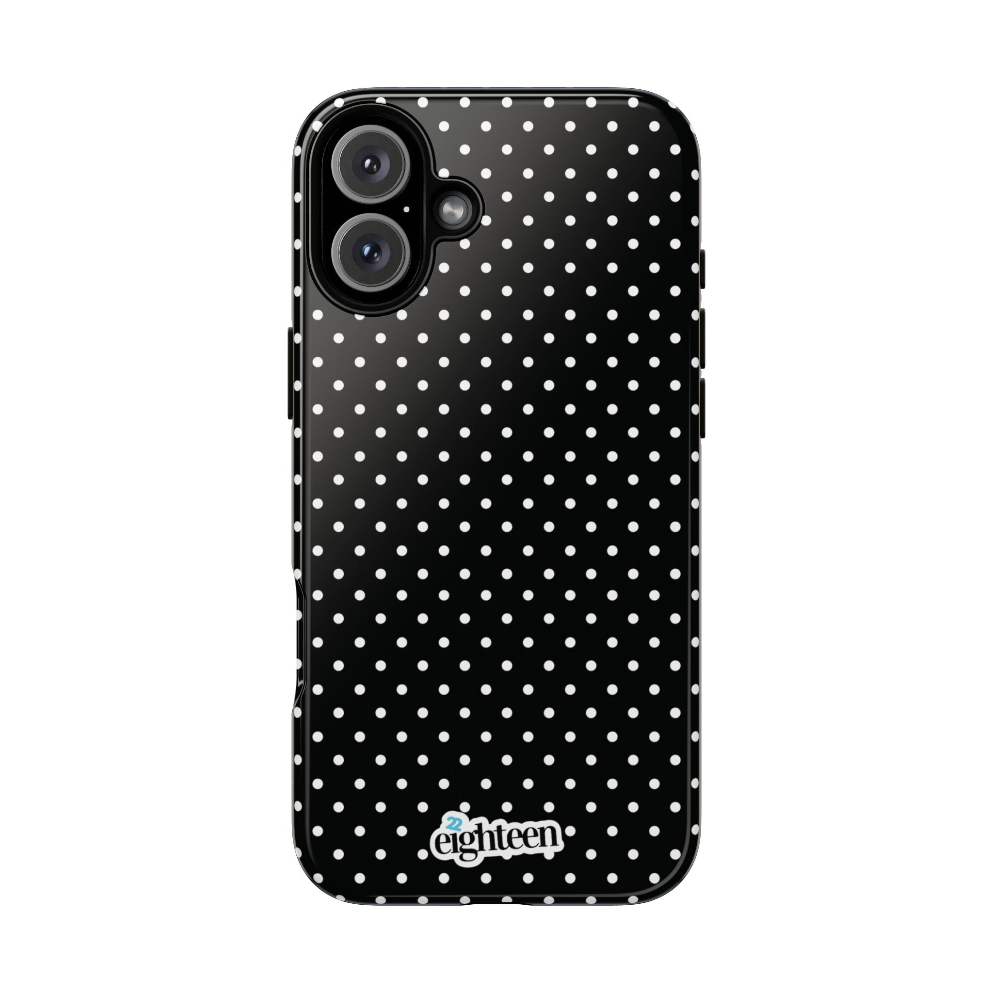 Black Dotty Tough Phone Case