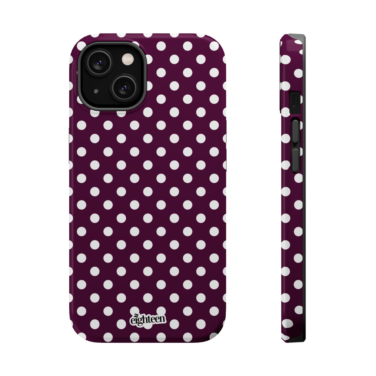 Maroon & White Dot Theory MagSafe Tough Case
